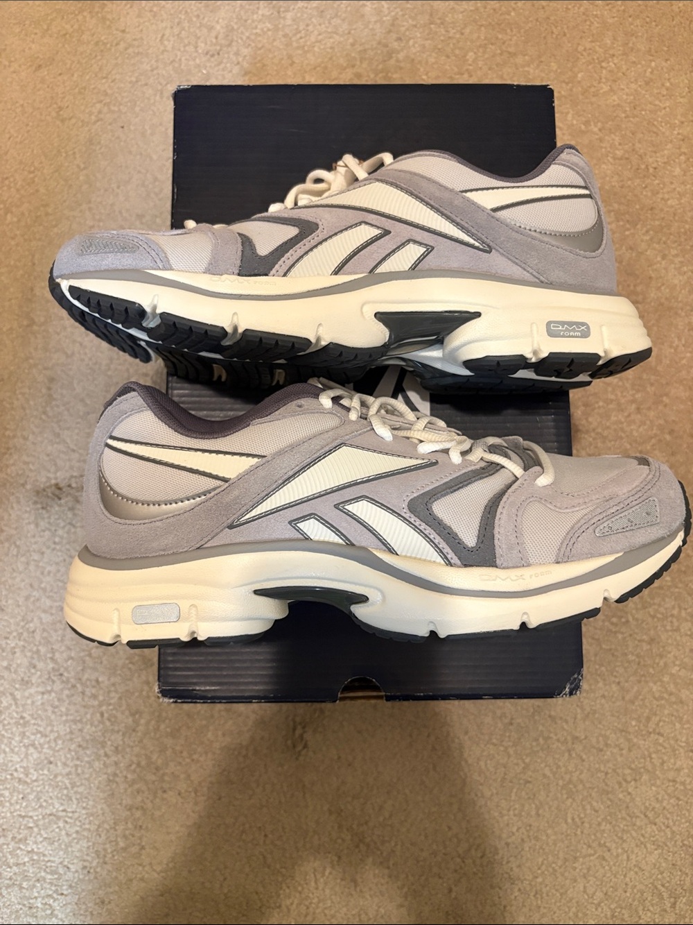 Reebok Premier Road Plus VI Men's Athletic Shoes - Gray & White